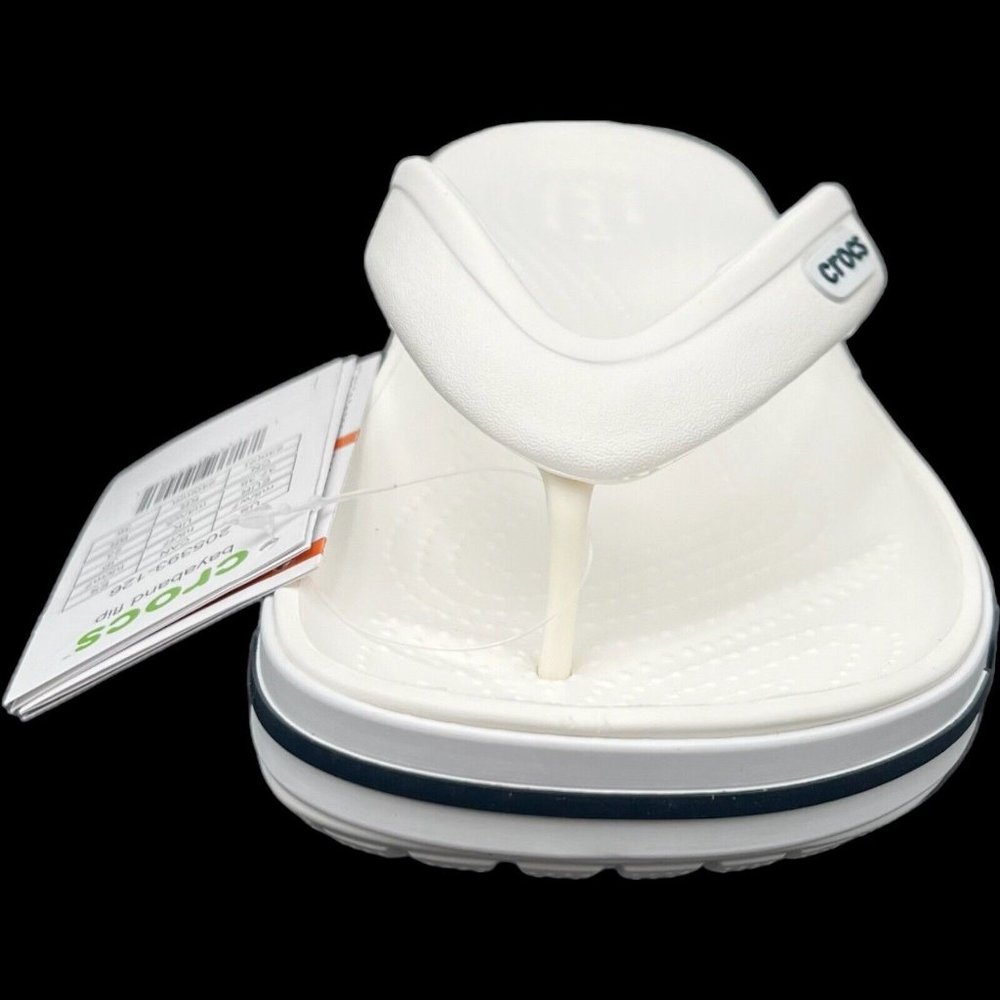 Crocs Bayaband Womens Flip Flop Sandal Size 9 White Water Friendly Lightweight - Picture 6 of 16